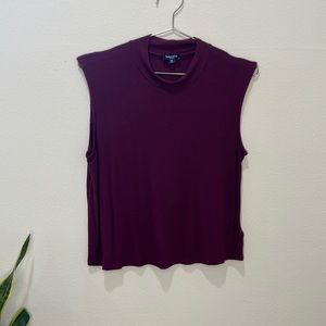 Splendid Cropped Tank High Neckline Size L